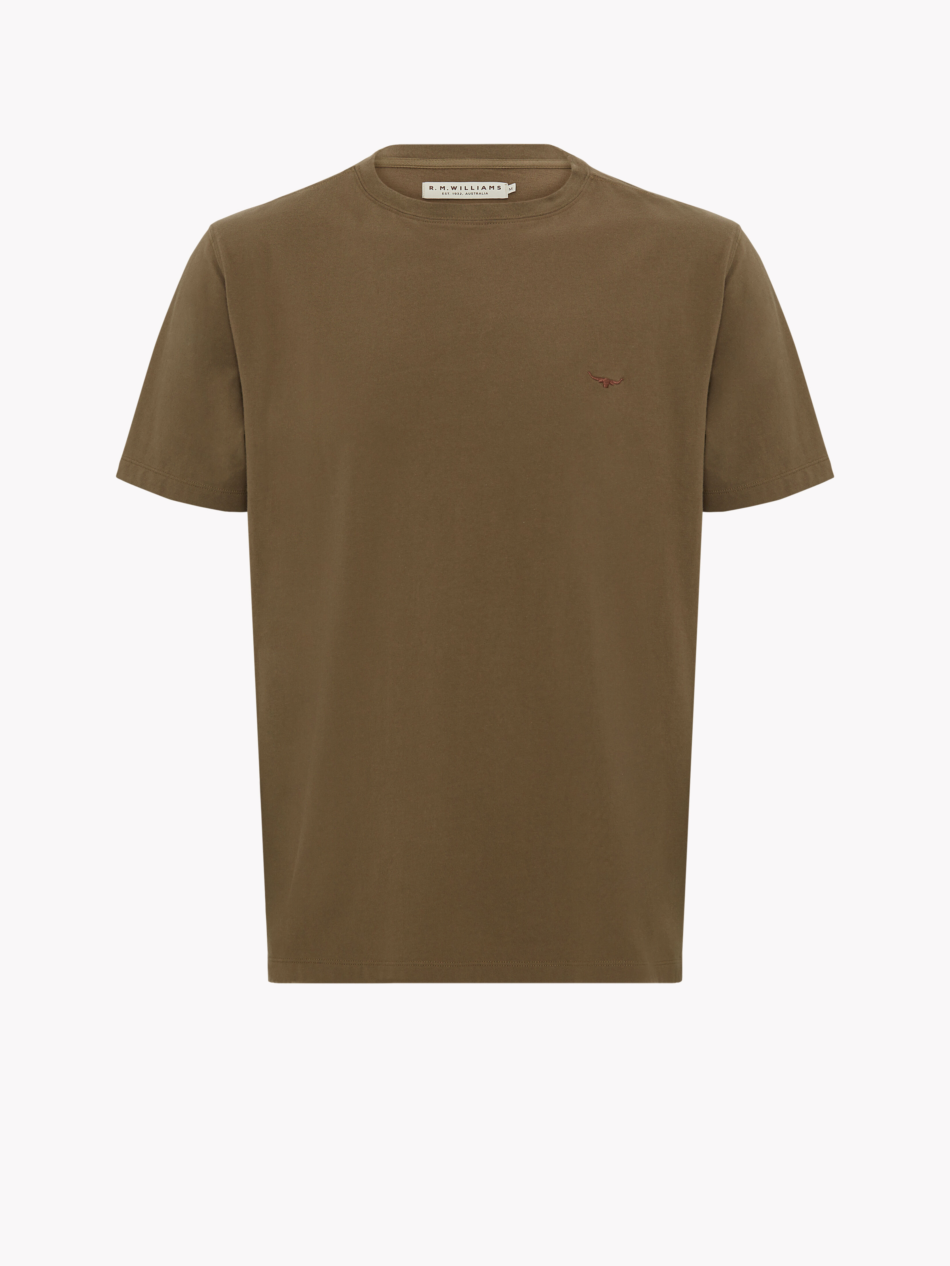 brown tee shirt