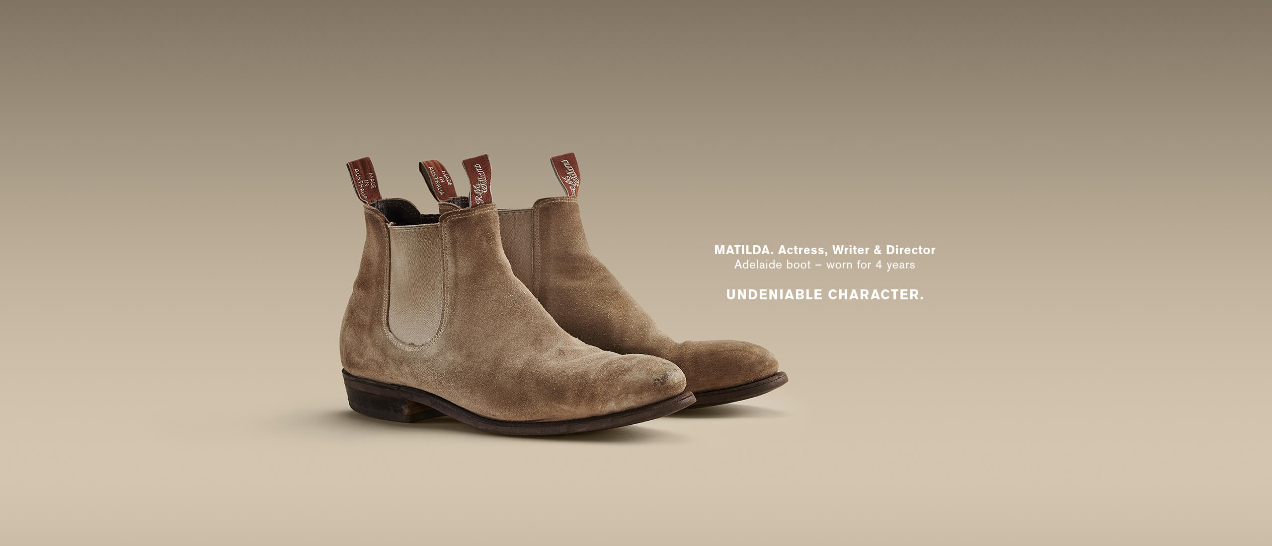 R.M. Williams Comfort Craftsman - Havana Suede, Chelsea Boots