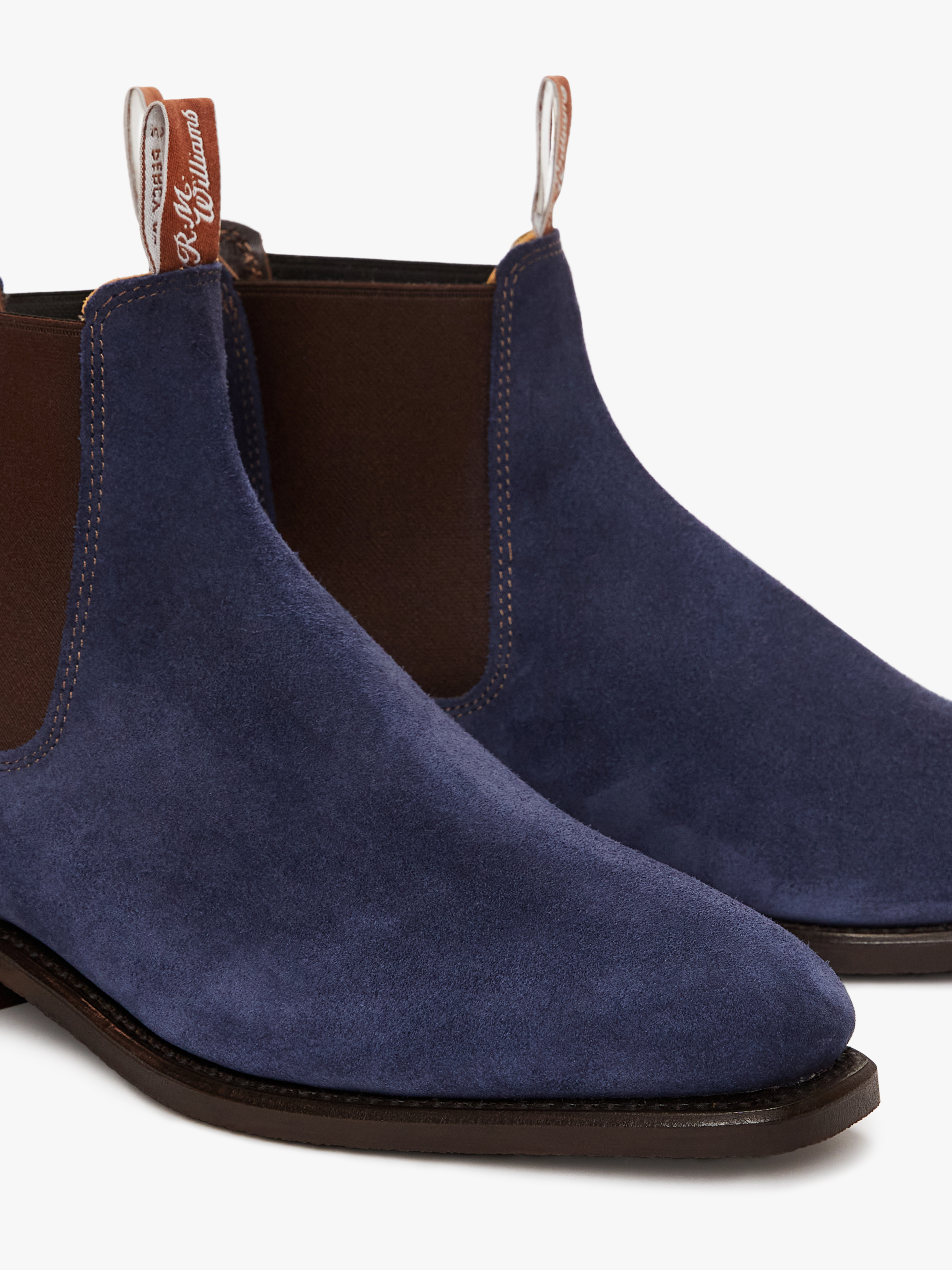 rm williams blue suede