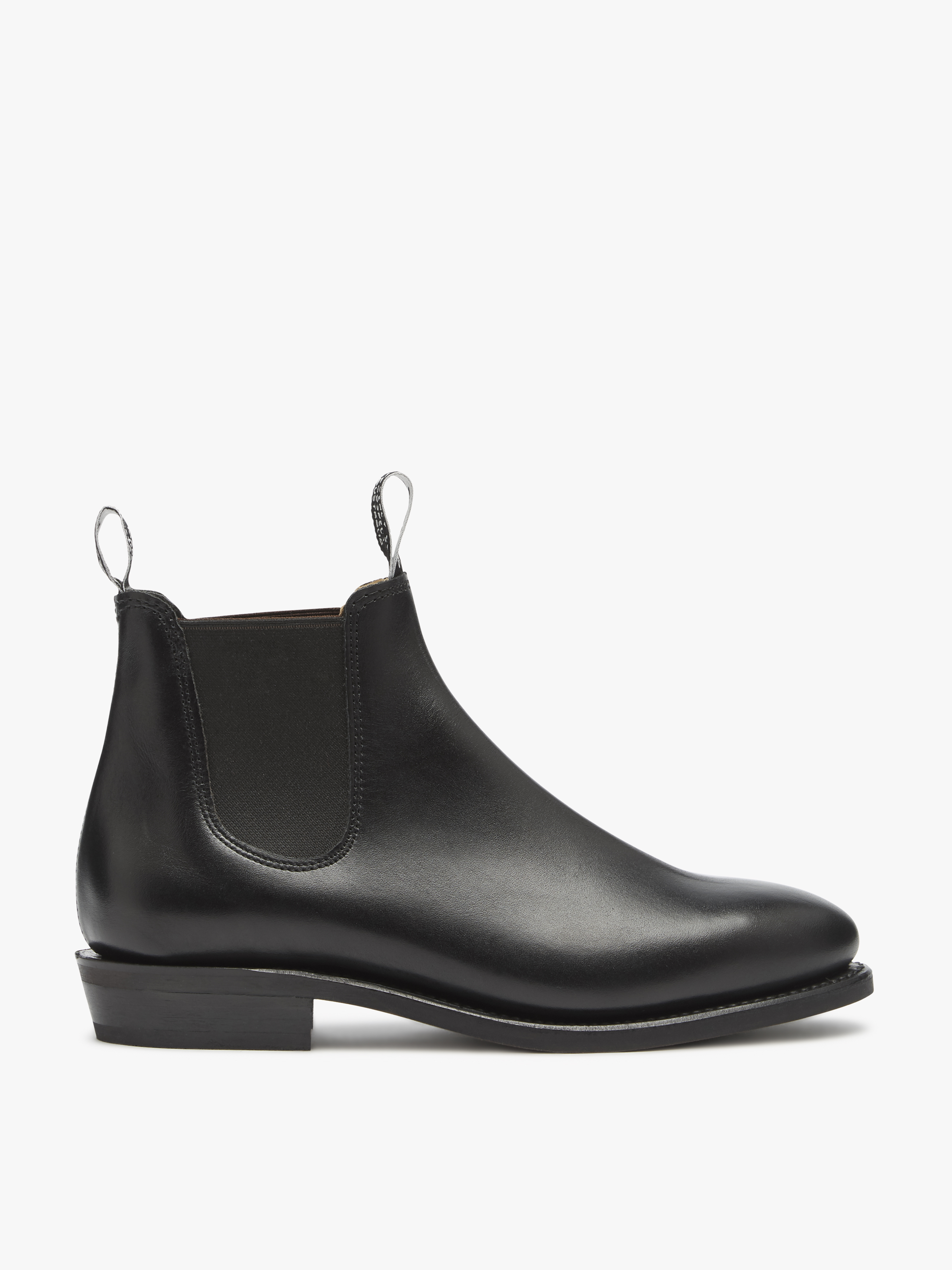 Black Adelaide Rubber Sole Boots | R.M.Williams Chelsea Boots | R.M ...