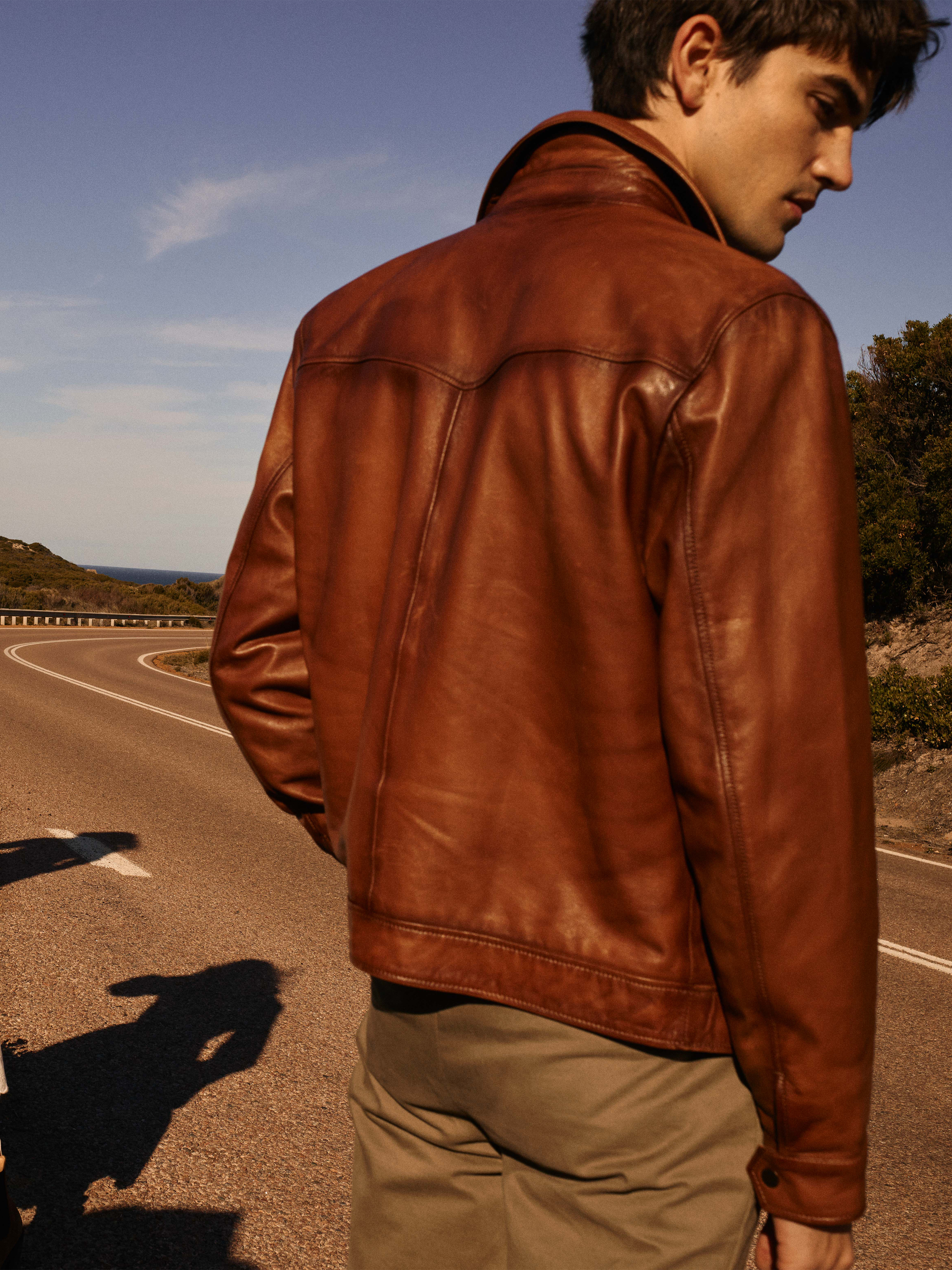 rm williams brown leather jacket